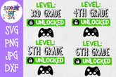 Grades Unlocked School Grade Milestones - School Milestones SVG - Last Day of School SVG - Bundle